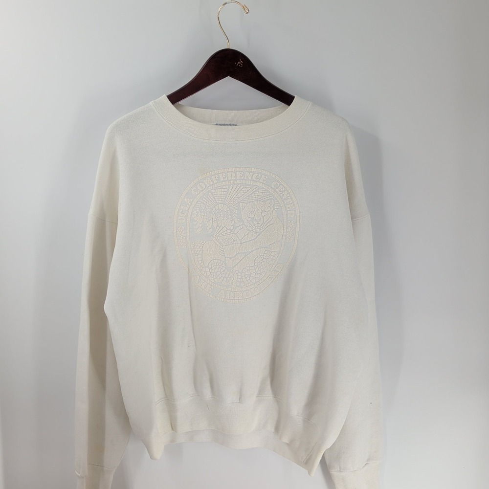 VTG 90s Y2K UCLA Bruins America's Finest Mens White Conference Sweatshirt XL‎